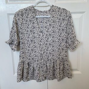 Floral print blouse